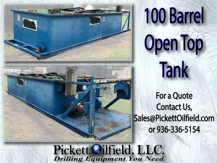 100 Barrel Open Top tank